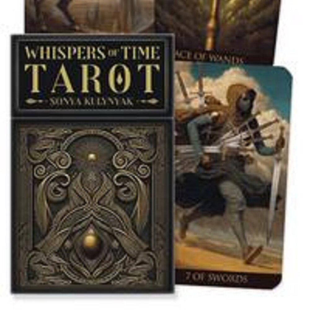 Whispers of Time Tarot, beginner tarot, deck and guidebook, borderless